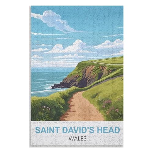 Klassische Puzzle für Erwachsene Teenager Freizeit Spaß Spiel Spielzeug Geeignet,Saint David's Head Wales,Lernspielzeug FüR Kinder 38x26,Papier Puzzle,AA-1192 Klassische Puzzle für Erwachsene Teenager Freizeit Spaß Spiel Spielzeug Geeignet,Saint David's Head Wales,Lernspielzeug FüR Kinder 38x26,Papier Puzzle,AA-1192 von XJUfW