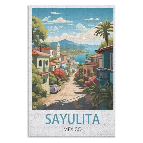 Klassische Puzzle für Erwachsene Teenager Freizeit Spaß Spiel Spielzeug Geeignet,Sayulita Mexiko,Lernspielzeug FüR Kinder 75x50,Holz Puzzle,AA-556 Klassische Puzzle für Erwachsene Teenager Freizeit Spaß Spiel Spielzeug Geeignet,Sayulita Mexiko,Lernspielzeug FüR Kinder 75x50,Holz Puzzle,AA-556 von XJUfW