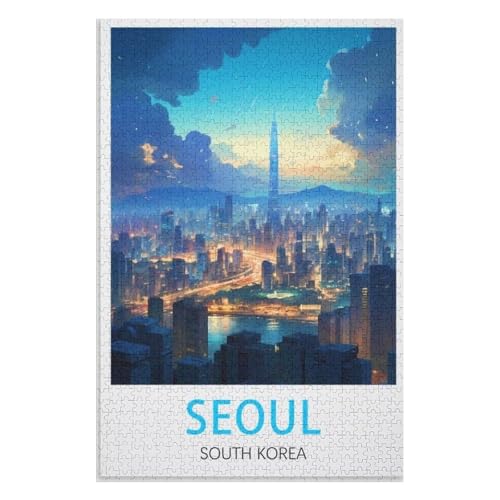 Klassische Puzzle für Erwachsene Teenager Freizeit Spaß Spiel Spielzeug Geeignet,Seoul Südkorea,Lernspielzeug FüR Kinder 38x26,Papier Puzzle,AA-384 Klassische Puzzle für Erwachsene Teenager Freizeit Spaß Spiel Spielzeug Geeignet,Seoul Südkorea,Lernspielzeug FüR Kinder 38x26,Papier Puzzle,AA-384 von XJUfW