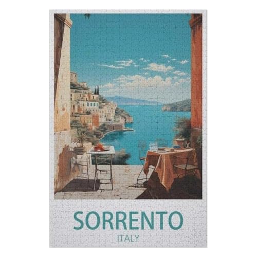 Klassische Puzzle für Erwachsene Teenager Freizeit Spaß Spiel Spielzeug Geeignet，Sorrent Italien，Lernspielzeug FüR Kinder 70x50，Papier Puzzle,AA-1436 von XJUfW