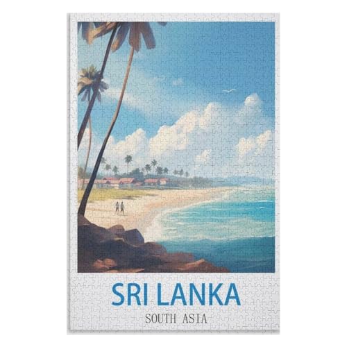 Klassische Puzzle für Erwachsene Teenager Freizeit Spaß Spiel Spielzeug Geeignet,Sri Lanka Südasien,Lernspielzeug FüR Kinder 70x50,Papier Puzzle,AA-704 Klassische Puzzle für Erwachsene Teenager Freizeit Spaß Spiel Spielzeug Geeignet,Sri Lanka Südasien,Lernspielzeug FüR Kinder 70x50,Papier Puzzle,AA-704 von XJUfW