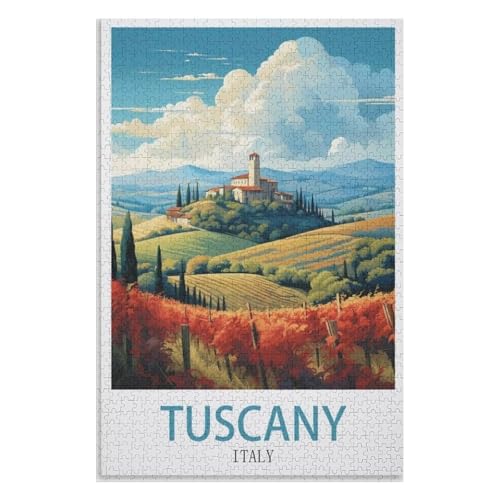 Klassische Puzzle für Erwachsene Teenager Freizeit Spaß Spiel Spielzeug Geeignet,Toskana Italien,Lernspielzeug FüR Kinder 70x50,Papier Puzzle,AA-928 Klassische Puzzle für Erwachsene Teenager Freizeit Spaß Spiel Spielzeug Geeignet,Toskana Italien,Lernspielzeug FüR Kinder 70x50,Papier Puzzle,AA-928 von XJUfW