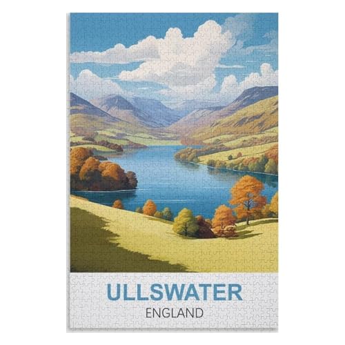 Klassische Puzzle für Erwachsene Teenager Freizeit Spaß Spiel Spielzeug Geeignet，Ullswater England，Lernspielzeug FüR Kinder 52x38 Papier Puzzle,AA-1044 von XJUfW