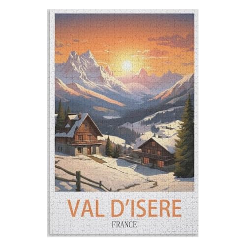 Klassische Puzzle für Erwachsene Teenager Freizeit Spaß Spiel Spielzeug Geeignet,Val d'Isère Frankreich,Lernspielzeug FüR Kinder 38x26,Papier Puzzle,AA-948 Klassische Puzzle für Erwachsene Teenager Freizeit Spaß Spiel Spielzeug Geeignet,Val d'Isère Frankreich,Lernspielzeug FüR Kinder 38x26,Papier Puzzle,AA-948 von XJUfW