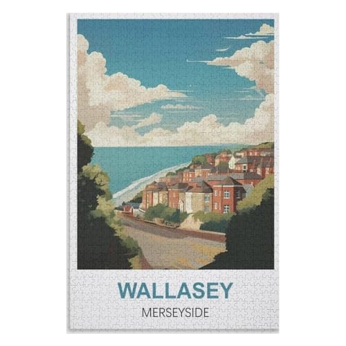 Klassische Puzzle für Erwachsene Teenager Freizeit Spaß Spiel Spielzeug Geeignet，Wallasey Merseyside，Lernspielzeug FüR Kinder 52x38 Papier Puzzle,AA-1024 von XJUfW