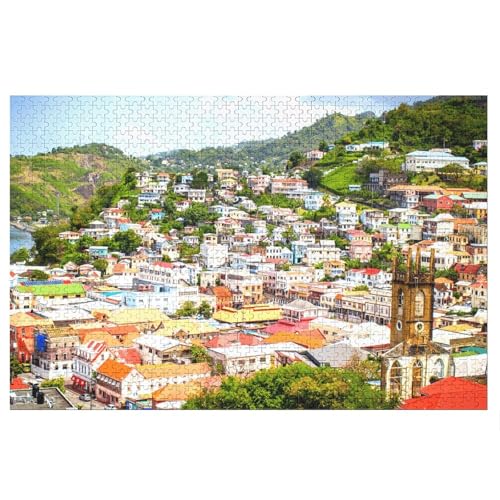 Puzzle für Erwachsene und Kinder ab 14 Jahren, 1000 StüCk, City Houses,,Lernspielzeug FüR Kinder 52x38 Papier Puzzle Puzzle für Erwachsene und Kinder ab 14 Jahren, 1000 StüCk, City Houses,,Lernspielzeug FüR Kinder 52x38 Papier Puzzle von XJUfW