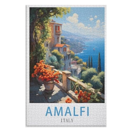 Puzzle für Erwachsene und Kinder ab 14 Jahren, 1000 StüCk,Amalfi Italien,Lernspielzeug FüR Kinder 38x26,Papier Puzzle,AA-1253 Puzzle für Erwachsene und Kinder ab 14 Jahren, 1000 StüCk,Amalfi Italien,Lernspielzeug FüR Kinder 38x26,Papier Puzzle,AA-1253 von XJUfW