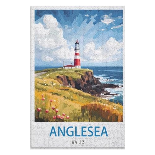 Puzzle für Erwachsene und Kinder ab 14 Jahren, 1000 StüCk,Anglesey Wales,Lernspielzeug FüR Kinder 38x26,Papier Puzzle,AA-741 Puzzle für Erwachsene und Kinder ab 14 Jahren, 1000 StüCk,Anglesey Wales,Lernspielzeug FüR Kinder 38x26,Papier Puzzle,AA-741 von XJUfW