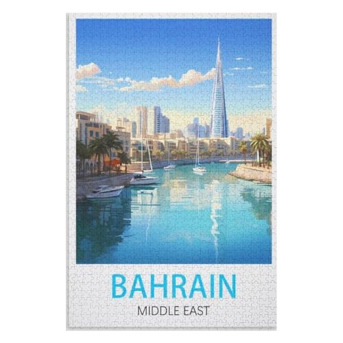 Puzzle für Erwachsene und Kinder ab 14 Jahren, 1000 StüCk,Bahrain,Lernspielzeug FüR Kinder 75x50,Holz Puzzle,AA-385 Puzzle für Erwachsene und Kinder ab 14 Jahren, 1000 StüCk,Bahrain,Lernspielzeug FüR Kinder 75x50,Holz Puzzle,AA-385 von XJUfW