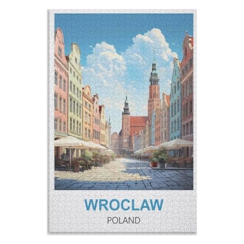 Puzzle für Erwachsene und Kinder ab 14 Jahren, 1000 StüCk,Breslau Polen,Lernspielzeug FüR Kinder 75x50,Holz Puzzle,AA-1365 Puzzle für Erwachsene und Kinder ab 14 Jahren, 1000 StüCk,Breslau Polen,Lernspielzeug FüR Kinder 75x50,Holz Puzzle,AA-1365 von XJUfW