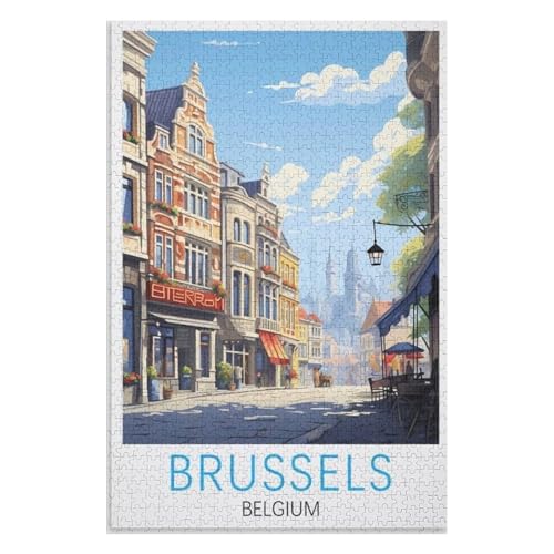Puzzle für Erwachsene und Kinder ab 14 Jahren, 1000 StüCk,Brüssel Belgien,Lernspielzeug FüR Kinder 52x38 Papier Puzzle,AA-409 Puzzle für Erwachsene und Kinder ab 14 Jahren, 1000 StüCk,Brüssel Belgien,Lernspielzeug FüR Kinder 52x38 Papier Puzzle,AA-409 von XJUfW