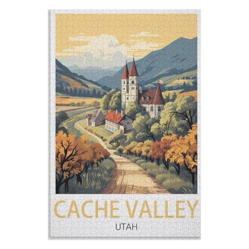 Puzzle für Erwachsene und Kinder ab 14 Jahren, 1000 StüCk,Cache Valley Utah,Lernspielzeug FüR Kinder 52x38 Papier Puzzle,AA-573 Puzzle für Erwachsene und Kinder ab 14 Jahren, 1000 StüCk,Cache Valley Utah,Lernspielzeug FüR Kinder 52x38 Papier Puzzle,AA-573 von XJUfW