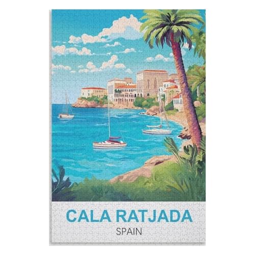 Puzzle für Erwachsene und Kinder ab 14 Jahren, 1000 StüCk,Cala Ratjada Spanien,Lernspielzeug FüR Kinder 52x38 Papier Puzzle,AA-1321 Puzzle für Erwachsene und Kinder ab 14 Jahren, 1000 StüCk,Cala Ratjada Spanien,Lernspielzeug FüR Kinder 52x38 Papier Puzzle,AA-1321 von XJUfW