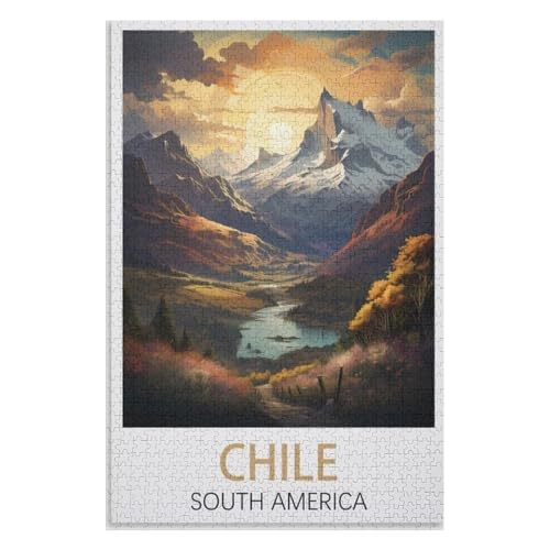 Puzzle für Erwachsene und Kinder ab 14 Jahren, 1000 StüCk,Chile Berg,Lernspielzeug FüR Kinder 75x50,Holz Puzzle,AA-821 Puzzle für Erwachsene und Kinder ab 14 Jahren, 1000 StüCk,Chile Berg,Lernspielzeug FüR Kinder 75x50,Holz Puzzle,AA-821 von XJUfW