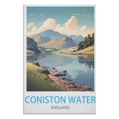 Puzzle für Erwachsene und Kinder ab 14 Jahren, 1000 StüCk,Coniston Water England,Lernspielzeug FüR Kinder 52x38 Papier Puzzle,AA-1229 Puzzle für Erwachsene und Kinder ab 14 Jahren, 1000 StüCk,Coniston Water England,Lernspielzeug FüR Kinder 52x38 Papier Puzzle,AA-1229 von XJUfW