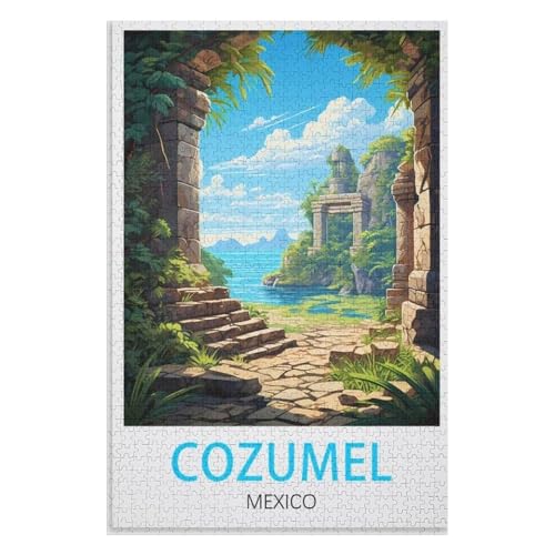 Puzzle für Erwachsene und Kinder ab 14 Jahren, 1000 StüCk,Cozumel Mexiko,Lernspielzeug FüR Kinder 75x50,Holz Puzzle,AA-169 Puzzle für Erwachsene und Kinder ab 14 Jahren, 1000 StüCk,Cozumel Mexiko,Lernspielzeug FüR Kinder 75x50,Holz Puzzle,AA-169 von XJUfW