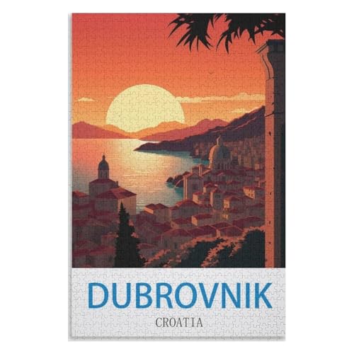 Puzzle für Erwachsene und Kinder ab 14 Jahren, 1000 StüCk,Dubrovnik Kroatien,Lernspielzeug FüR Kinder 52x38 Papier Puzzle,AA-641 Puzzle für Erwachsene und Kinder ab 14 Jahren, 1000 StüCk,Dubrovnik Kroatien,Lernspielzeug FüR Kinder 52x38 Papier Puzzle,AA-641 von XJUfW
