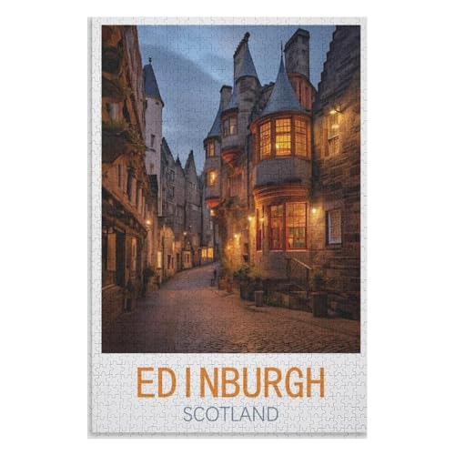 Puzzle für Erwachsene und Kinder ab 14 Jahren, 1000 StüCk,Edinburgh Schottland,Lernspielzeug FüR Kinder 38x26,Papier Puzzle,AA-1293 Puzzle für Erwachsene und Kinder ab 14 Jahren, 1000 StüCk,Edinburgh Schottland,Lernspielzeug FüR Kinder 38x26,Papier Puzzle,AA-1293 von XJUfW