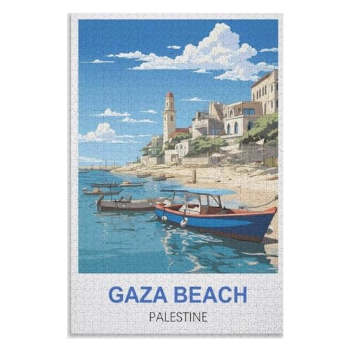Puzzle für Erwachsene und Kinder ab 14 Jahren, 1000 StüCk,Gaza Strand Palästina,Lernspielzeug FüR Kinder 52x38 Papier Puzzle,AA-1025 Puzzle für Erwachsene und Kinder ab 14 Jahren, 1000 StüCk,Gaza Strand Palästina,Lernspielzeug FüR Kinder 52x38 Papier Puzzle,AA-1025 von XJUfW