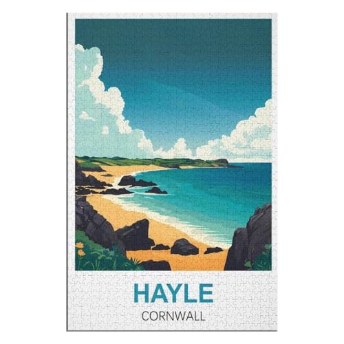 Puzzle für Erwachsene und Kinder ab 14 Jahren, 1000 StüCk,Hayle Cornwall,Lernspielzeug FüR Kinder 75x50,Holz Puzzle,AA-957 Puzzle für Erwachsene und Kinder ab 14 Jahren, 1000 StüCk,Hayle Cornwall,Lernspielzeug FüR Kinder 75x50,Holz Puzzle,AA-957 von XJUfW