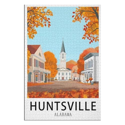 Puzzle für Erwachsene und Kinder ab 14 Jahren, 1000 StüCk,Huntsville Alabama,Lernspielzeug FüR Kinder 52x38 Papier Puzzle,AA-969 Puzzle für Erwachsene und Kinder ab 14 Jahren, 1000 StüCk,Huntsville Alabama,Lernspielzeug FüR Kinder 52x38 Papier Puzzle,AA-969 von XJUfW