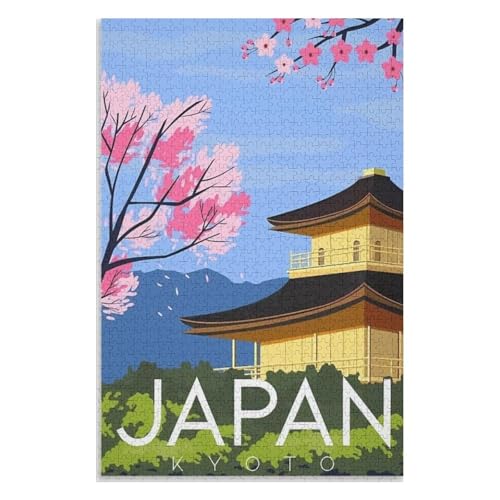 Puzzle für Erwachsene und Kinder ab 14 Jahren, 1000 StüCk,Japan Kyoto,Lernspielzeug FüR Kinder 38x26,Papier Puzzle,AA-473 Puzzle für Erwachsene und Kinder ab 14 Jahren, 1000 StüCk,Japan Kyoto,Lernspielzeug FüR Kinder 38x26,Papier Puzzle,AA-473 von XJUfW
