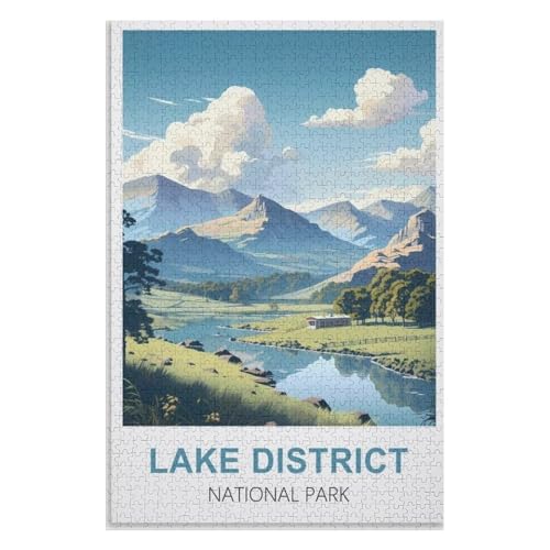 Puzzle für Erwachsene und Kinder ab 14 Jahren, 1000 StüCk,Lake District Nationalpark,Lernspielzeug FüR Kinder 38x26,Papier Puzzle,AA-1425 Puzzle für Erwachsene und Kinder ab 14 Jahren, 1000 StüCk,Lake District Nationalpark,Lernspielzeug FüR Kinder 38x26,Papier Puzzle,AA-1425 von XJUfW