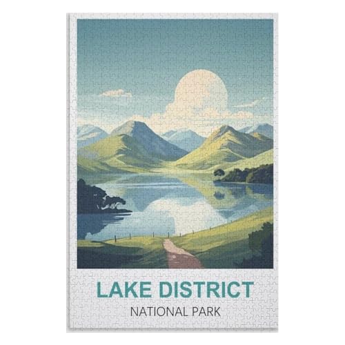 Puzzle für Erwachsene und Kinder ab 14 Jahren, 1000 StüCk,Lake District Nationalpark,Lernspielzeug FüR Kinder 75x50,Holz Puzzle,AA-1009 Puzzle für Erwachsene und Kinder ab 14 Jahren, 1000 StüCk,Lake District Nationalpark,Lernspielzeug FüR Kinder 75x50,Holz Puzzle,AA-1009 von XJUfW