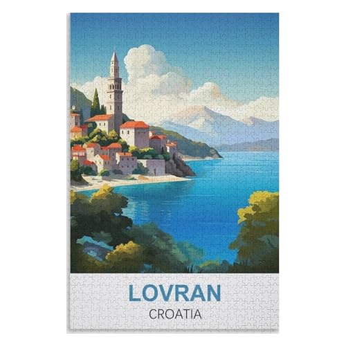 Puzzle für Erwachsene und Kinder ab 14 Jahren, 1000 StüCk,Lovran Kroatien,Lernspielzeug FüR Kinder 52x38 Papier Puzzle,AA-1073 Puzzle für Erwachsene und Kinder ab 14 Jahren, 1000 StüCk,Lovran Kroatien,Lernspielzeug FüR Kinder 52x38 Papier Puzzle,AA-1073 von XJUfW