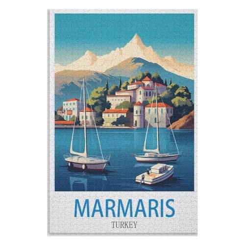 Puzzle für Erwachsene und Kinder ab 14 Jahren, 1000 StüCk,Marmaris Türkei,Lernspielzeug FüR Kinder 38x26,Papier Puzzle,AA-1489 Puzzle für Erwachsene und Kinder ab 14 Jahren, 1000 StüCk,Marmaris Türkei,Lernspielzeug FüR Kinder 38x26,Papier Puzzle,AA-1489 von XJUfW