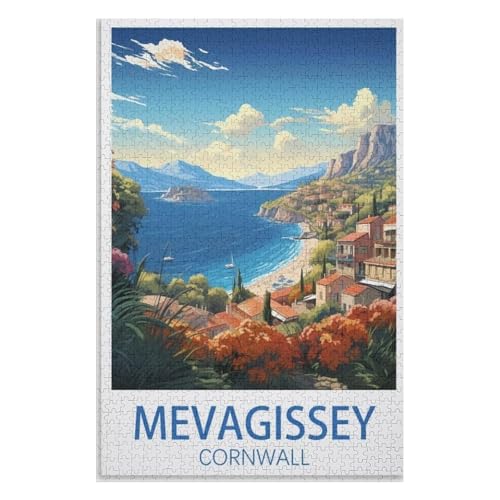 Puzzle für Erwachsene und Kinder ab 14 Jahren, 1000 StüCk,Mevagissey Cornwall,Lernspielzeug FüR Kinder 38x26,Papier Puzzle,AA-845 Puzzle für Erwachsene und Kinder ab 14 Jahren, 1000 StüCk,Mevagissey Cornwall,Lernspielzeug FüR Kinder 38x26,Papier Puzzle,AA-845 von XJUfW