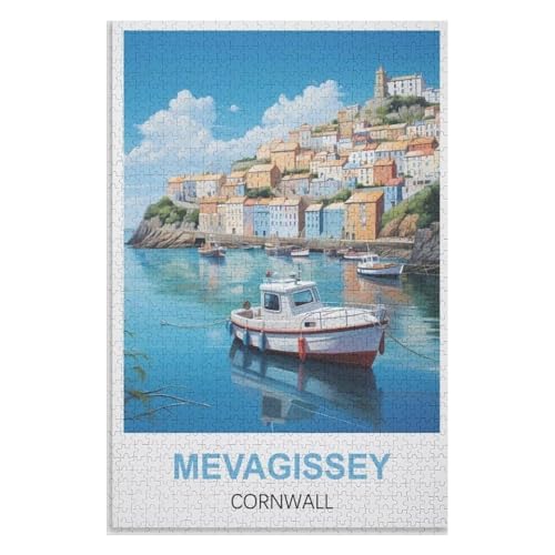 Puzzle für Erwachsene und Kinder ab 14 Jahren, 1000 StüCk,Mevagissey Cornwall,Lernspielzeug FüR Kinder 38x26,Papier Puzzle,AA-965 Puzzle für Erwachsene und Kinder ab 14 Jahren, 1000 StüCk,Mevagissey Cornwall,Lernspielzeug FüR Kinder 38x26,Papier Puzzle,AA-965 von XJUfW