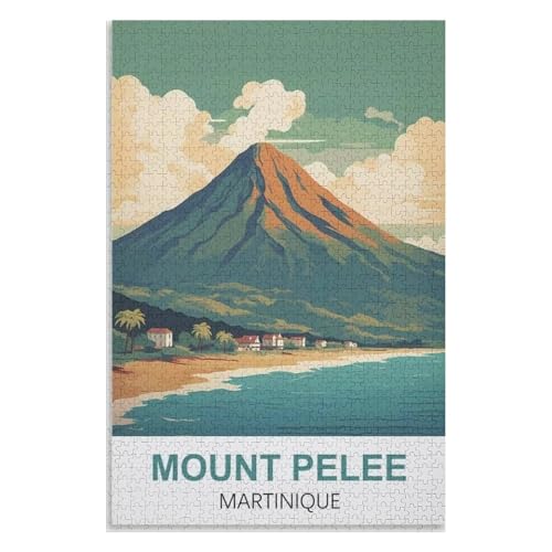 Puzzle für Erwachsene und Kinder ab 14 Jahren, 1000 StüCk,Mont Pelée Martinique,Lernspielzeug FüR Kinder 52x38 Papier Puzzle,AA-1173 Puzzle für Erwachsene und Kinder ab 14 Jahren, 1000 StüCk,Mont Pelée Martinique,Lernspielzeug FüR Kinder 52x38 Papier Puzzle,AA-1173 von XJUfW