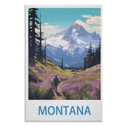 Puzzle für Erwachsene und Kinder ab 14 Jahren, 1000 StüCk,Montana,Lernspielzeug FüR Kinder 52x38 Papier Puzzle,AA-737 Puzzle für Erwachsene und Kinder ab 14 Jahren, 1000 StüCk,Montana,Lernspielzeug FüR Kinder 52x38 Papier Puzzle,AA-737 von XJUfW