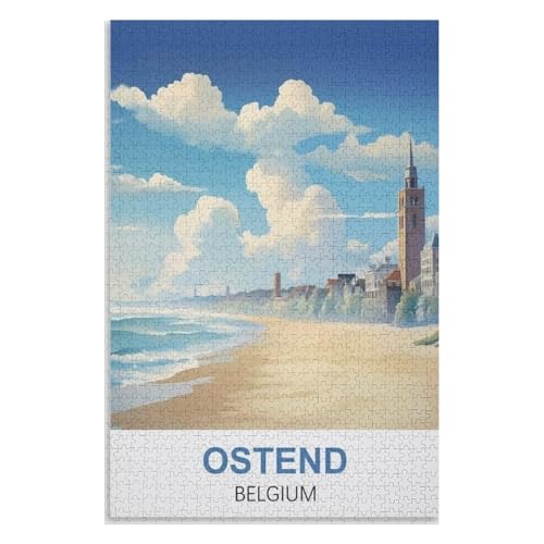 Puzzle für Erwachsene und Kinder ab 14 Jahren, 1000 StüCk,Ostende Belgien,Lernspielzeug FüR Kinder 38x26,Papier Puzzle,AA-1057 Puzzle für Erwachsene und Kinder ab 14 Jahren, 1000 StüCk,Ostende Belgien,Lernspielzeug FüR Kinder 38x26,Papier Puzzle,AA-1057 von XJUfW