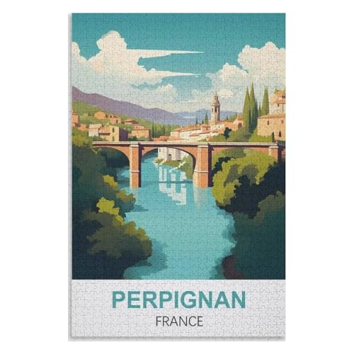 Puzzle für Erwachsene und Kinder ab 14 Jahren, 1000 StüCk,Perpignan Frankreich,Lernspielzeug FüR Kinder 38x26,Papier Puzzle,AA-1065 Puzzle für Erwachsene und Kinder ab 14 Jahren, 1000 StüCk,Perpignan Frankreich,Lernspielzeug FüR Kinder 38x26,Papier Puzzle,AA-1065 von XJUfW