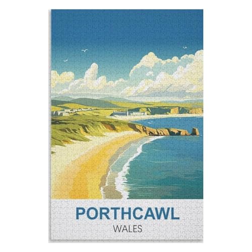 Puzzle für Erwachsene und Kinder ab 14 Jahren, 1000 StüCk,Porthcawl Wales,Lernspielzeug FüR Kinder 70x50,Papier Puzzle,AA-1141 Puzzle für Erwachsene und Kinder ab 14 Jahren, 1000 StüCk,Porthcawl Wales,Lernspielzeug FüR Kinder 70x50,Papier Puzzle,AA-1141 von XJUfW
