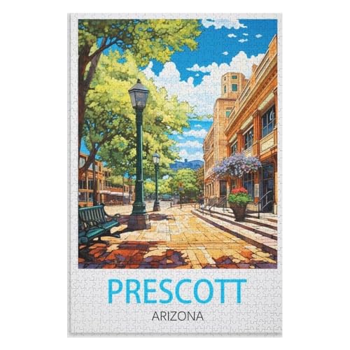 Puzzle für Erwachsene und Kinder ab 14 Jahren, 1000 StüCk,Prescott Arizona,Lernspielzeug FüR Kinder 75x50,Holz Puzzle,AA-69 Puzzle für Erwachsene und Kinder ab 14 Jahren, 1000 StüCk,Prescott Arizona,Lernspielzeug FüR Kinder 75x50,Holz Puzzle,AA-69 von XJUfW