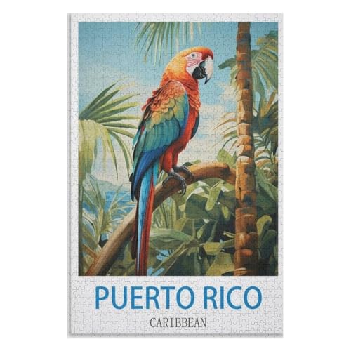 Puzzle für Erwachsene und Kinder ab 14 Jahren, 1000 StüCk,Puerto Rico Karibik,Lernspielzeug FüR Kinder 52x38 Papier Puzzle,AA-709 Puzzle für Erwachsene und Kinder ab 14 Jahren, 1000 StüCk,Puerto Rico Karibik,Lernspielzeug FüR Kinder 52x38 Papier Puzzle,AA-709 von XJUfW