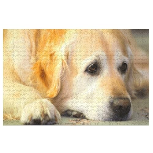 Puzzle für Erwachsene und Kinder ab 14 Jahren, 1000 StüCk,Retriever,Lernspielzeug FüR Kinder 38x26,Papier Puzzle Puzzle für Erwachsene und Kinder ab 14 Jahren, 1000 StüCk,Retriever,Lernspielzeug FüR Kinder 38x26,Papier Puzzle von XJUfW