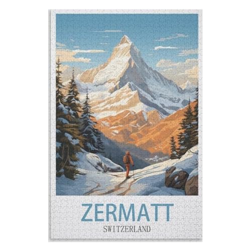 Puzzle für Erwachsene und Kinder ab 14 Jahren, 1000 StüCk,Schweiz,Lernspielzeug FüR Kinder 52x38 Papier Puzzle,AA-829 Puzzle für Erwachsene und Kinder ab 14 Jahren, 1000 StüCk,Schweiz,Lernspielzeug FüR Kinder 52x38 Papier Puzzle,AA-829 von XJUfW