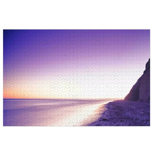 Puzzle für Erwachsene und Kinder ab 14 Jahren, 1000 StüCk，Sea Coast, ，Lernspielzeug FüR Kinder 70x50，Papier Puzzle von XJUfW