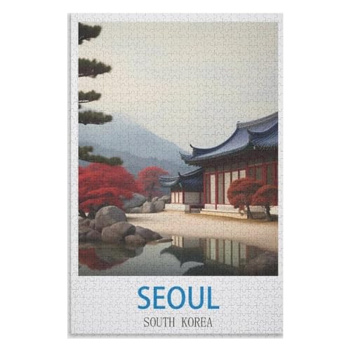 Puzzle für Erwachsene und Kinder ab 14 Jahren, 1000 StüCk,Seoul Südkorea,Lernspielzeug FüR Kinder 38x26,Papier Puzzle,AA-549 Puzzle für Erwachsene und Kinder ab 14 Jahren, 1000 StüCk,Seoul Südkorea,Lernspielzeug FüR Kinder 38x26,Papier Puzzle,AA-549 von XJUfW