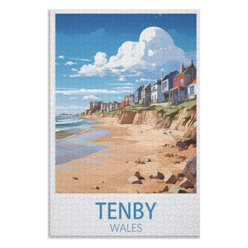 Puzzle für Erwachsene und Kinder ab 14 Jahren, 1000 StüCk,Tenby Wales,Lernspielzeug FüR Kinder 38x26,Papier Puzzle,AA-925 Puzzle für Erwachsene und Kinder ab 14 Jahren, 1000 StüCk,Tenby Wales,Lernspielzeug FüR Kinder 38x26,Papier Puzzle,AA-925 von XJUfW