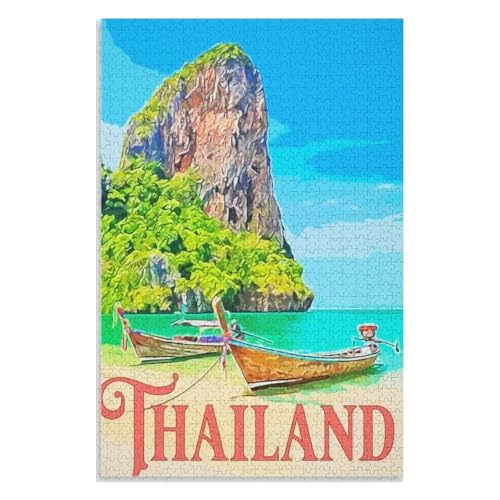 Puzzle für Erwachsene und Kinder ab 14 Jahren, 1000 StüCk,Thailand,Lernspielzeug FüR Kinder 52x38 Papier Puzzle,AA-141 Puzzle für Erwachsene und Kinder ab 14 Jahren, 1000 StüCk,Thailand,Lernspielzeug FüR Kinder 52x38 Papier Puzzle,AA-141 von XJUfW