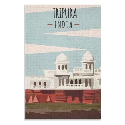 Puzzle für Erwachsene und Kinder ab 14 Jahren, 1000 StüCk,Tripura Indien,Lernspielzeug FüR Kinder 70x50,Papier Puzzle,AA-493 Puzzle für Erwachsene und Kinder ab 14 Jahren, 1000 StüCk,Tripura Indien,Lernspielzeug FüR Kinder 70x50,Papier Puzzle,AA-493 von XJUfW