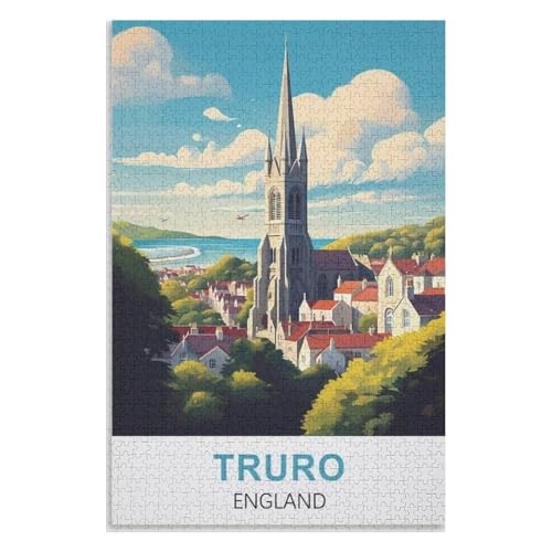 Puzzle für Erwachsene und Kinder ab 14 Jahren, 1000 StüCk,Truro England,Lernspielzeug FüR Kinder 52x38 Papier Puzzle,AA-1205 Puzzle für Erwachsene und Kinder ab 14 Jahren, 1000 StüCk,Truro England,Lernspielzeug FüR Kinder 52x38 Papier Puzzle,AA-1205 von XJUfW