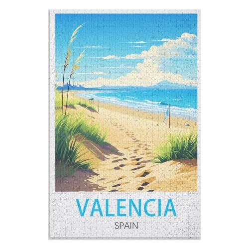 Puzzle für Erwachsene und Kinder ab 14 Jahren, 1000 StüCk,Valencia Spanien,Lernspielzeug FüR Kinder 75x50,Holz Puzzle,AA-345 Puzzle für Erwachsene und Kinder ab 14 Jahren, 1000 StüCk,Valencia Spanien,Lernspielzeug FüR Kinder 75x50,Holz Puzzle,AA-345 von XJUfW