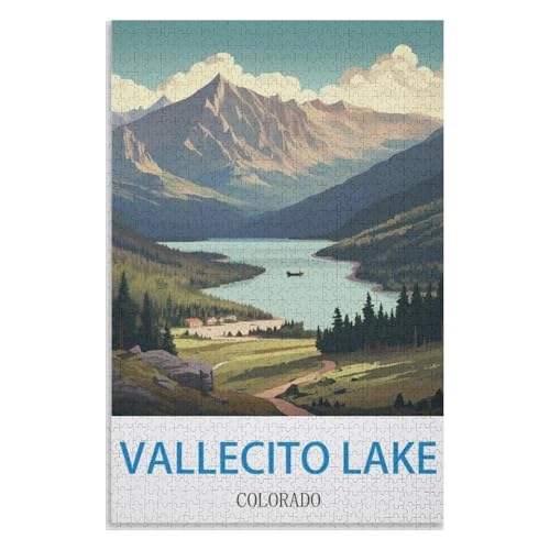 Puzzle für Erwachsene und Kinder ab 14 Jahren, 1000 StüCk,Vallecito Lake Colorado,Lernspielzeug FüR Kinder 38x26,Papier Puzzle,AA-653 Puzzle für Erwachsene und Kinder ab 14 Jahren, 1000 StüCk,Vallecito Lake Colorado,Lernspielzeug FüR Kinder 38x26,Papier Puzzle,AA-653 von XJUfW