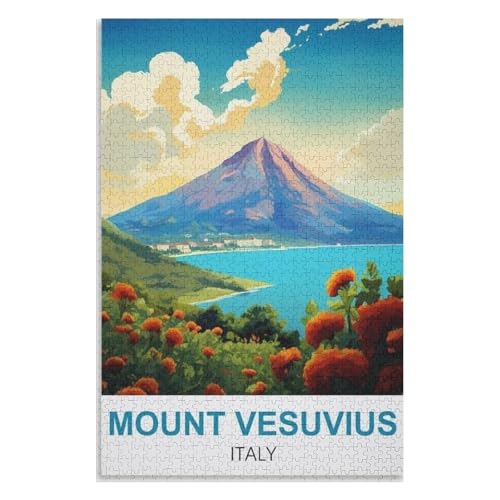 Puzzle für Erwachsene und Kinder ab 14 Jahren, 1000 StüCk,Vesuv,Lernspielzeug FüR Kinder 75x50,Holz Puzzle,AA-1109 Puzzle für Erwachsene und Kinder ab 14 Jahren, 1000 StüCk,Vesuv,Lernspielzeug FüR Kinder 75x50,Holz Puzzle,AA-1109 von XJUfW